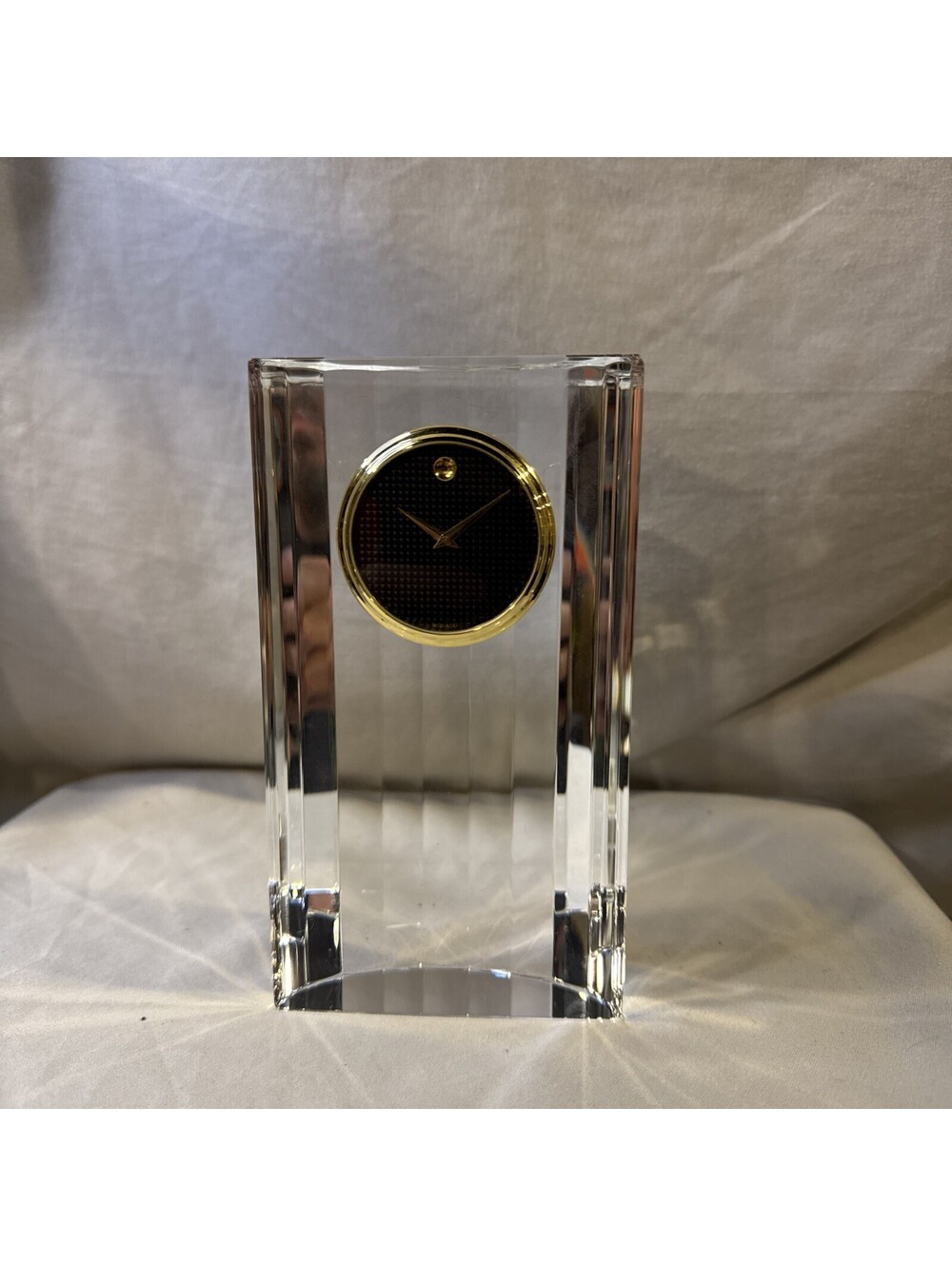 NIB Movado Museum Dial Crystal Decorative Clock MCL000201M